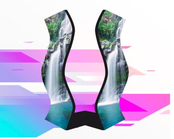 RGB Full Color Curved Led Sign For Outdoor Advertisement Waterproof