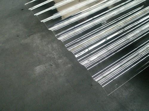 Customized Clear Corrugated Polycarbonate Roof Panel Bayer / GE Material