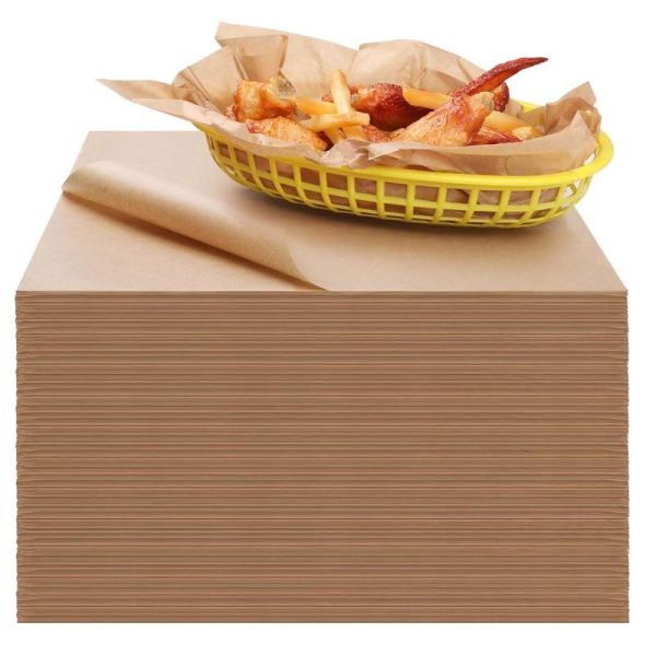 Versatile Greaseproof Food Wrapping Paper Anti Stick Bakery Wrapping Paper Brown