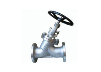 Pressure Self Sealing Design Cast Steel Globe Valve , Y Type Globe Valve 2~24