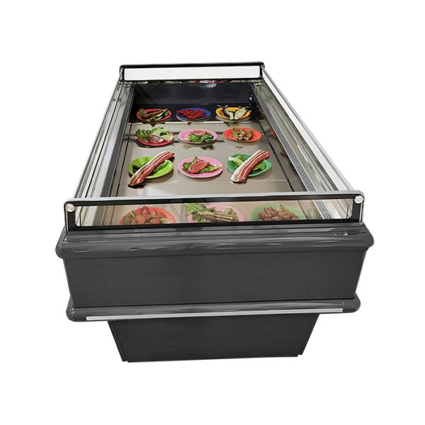 Top open chiller Commercial Large Display Fridge / Island Freezer For Frozen Food