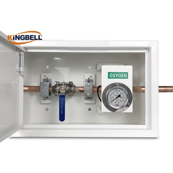 OEM Medical Gas Valve Box Control System Stainless Steel With Meters