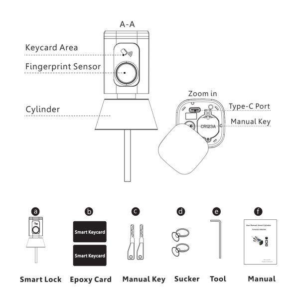 Memory Card Data Storage Options Waterproof Zinc Alloy Mortise Lock with WiFi Network