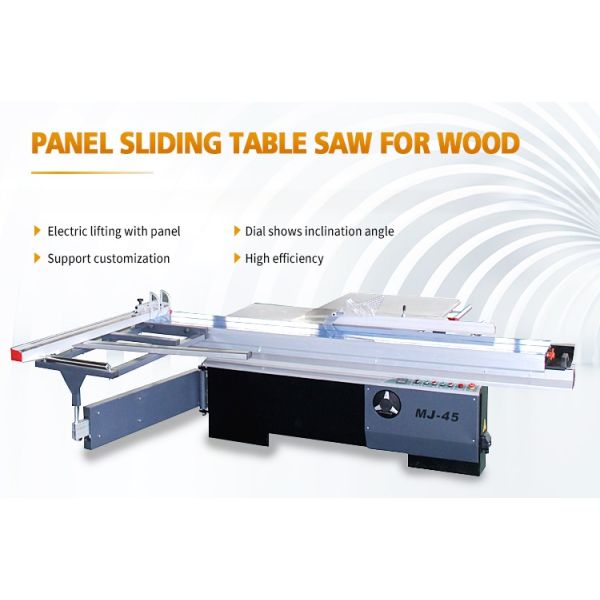 3200mm 90 degrés et 45 degrés Table coulissante panneau machine à voir pour meubles de travail du bois