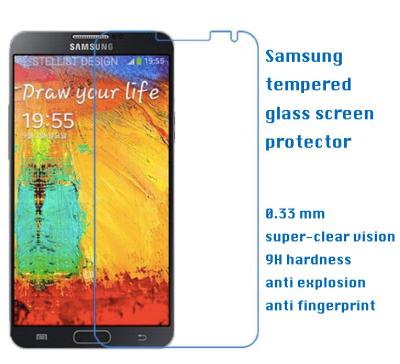 Samsung tempered glass screen protector 0.33mm ultra thin 9H hardness high transparency