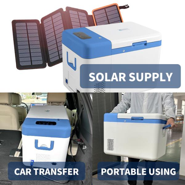 CE/ISO9001 Certificado 25L Ultra Low -60 Graus Car Utilizando 12V DC Potable Small Freezer