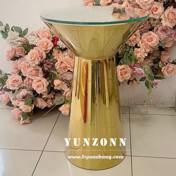 Stainless Steel Coffee Table Kids Birthday Event Planning Decor Round Cake Display Stand  for Wedding Decoration