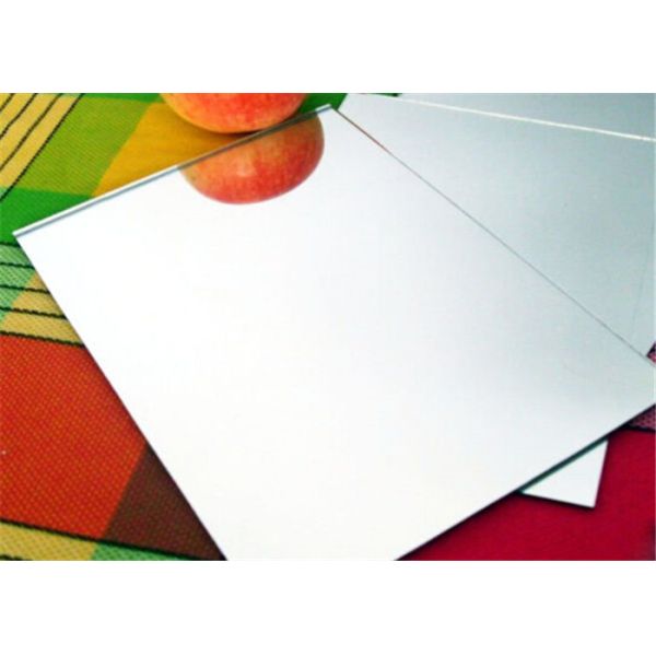 3mm - 6mm Aluminium Coated Mirror Customized Silver Mirror Sheet With CE And ISO9001