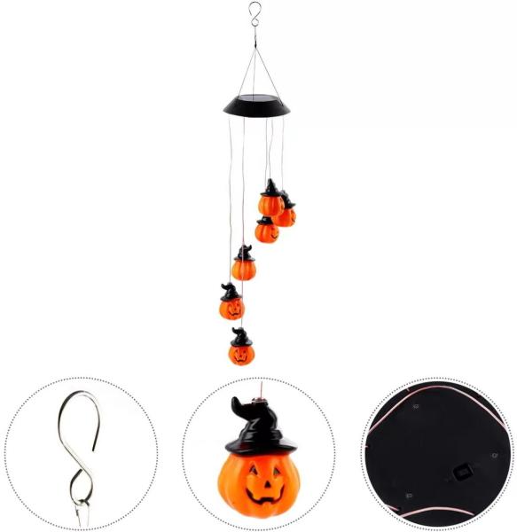 80cm Length 12.5cm Width Outdoor Wind Chimes , Halloween Wind Chimes For Courtyard