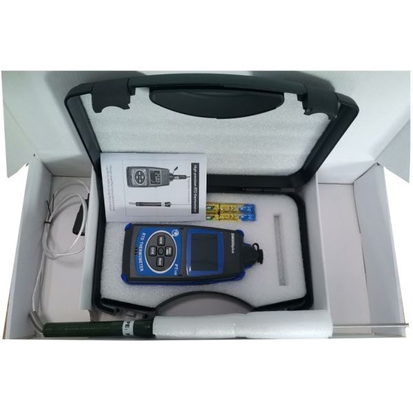 SM6806plus RTD Thermometer Digital Thermometer with High Accuracy 0.05% Wide Range -200ºC to 600ºC and Data Recording 256 Sets