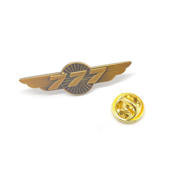 Antique Bronze Brooch Accessories 777 Pilot Memorabilia Angel Wing Brooch