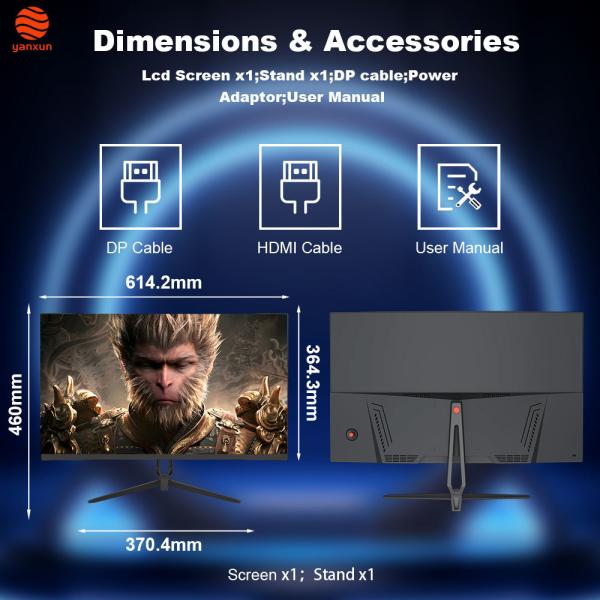32 Inch 1800R QHD Gaming Monitor Flicker Free High Resolution Computer Monitor
