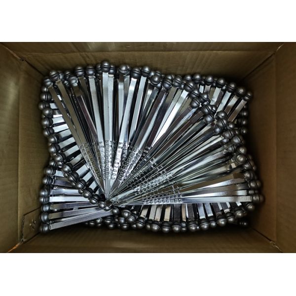 216mm Fixed Length Self Locking Metal Strapping Seals With Markable Area 150*8mm