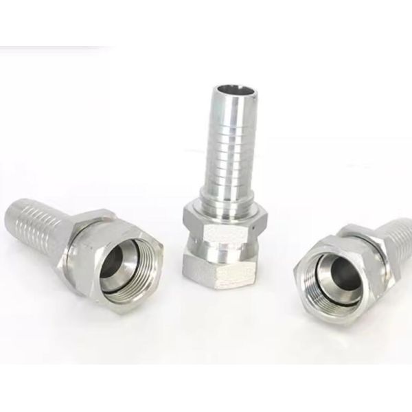 Stainless Jic Thread Fitting One Piece Crimping for Hydraulic Hose Female Connection