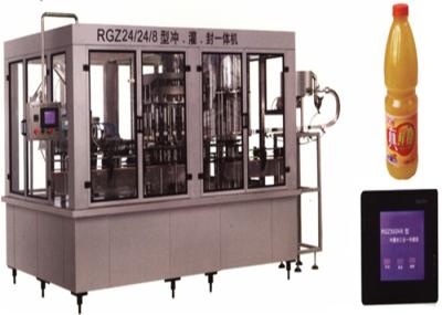 Stainless Steel Beverage Filling Machine 150 ML - 5000 ML Capacity With PVC Plastic Bottle