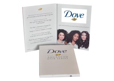 2016 4.3 custom promotional video printed brochure, video advertising card, video printed card for DOVE chocolate