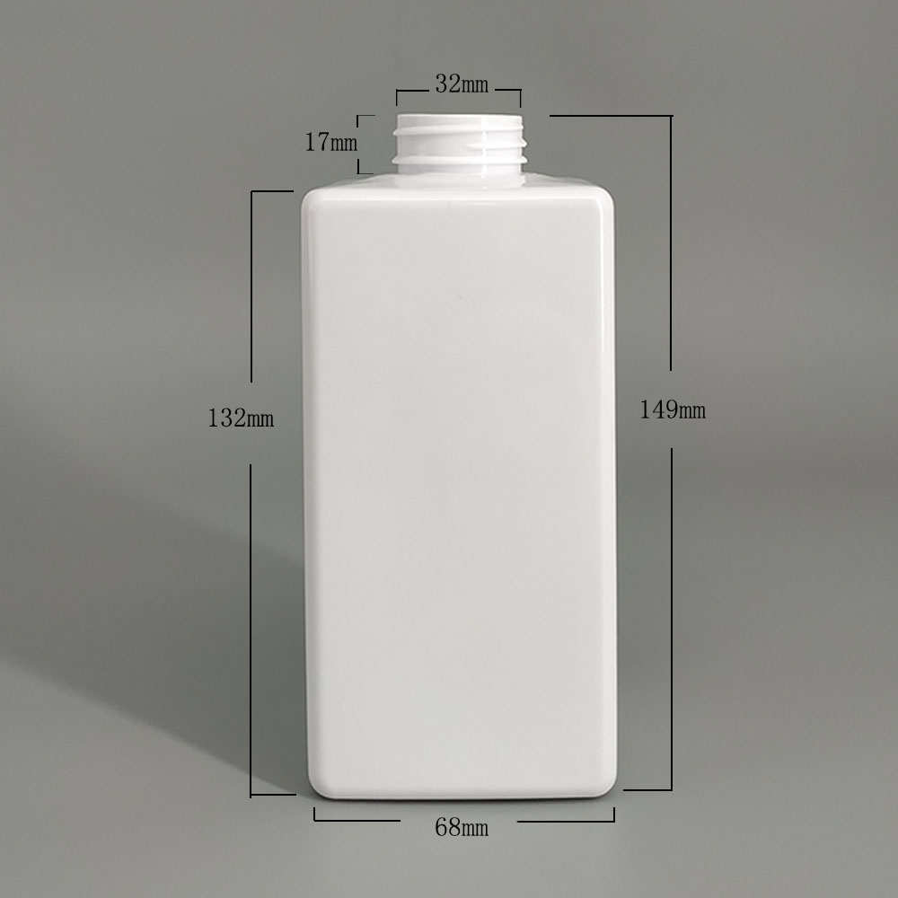 Бутылки насоса шампуня 550ml ЛЮБИМЦА пластиковые Cuboid