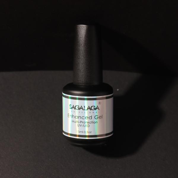SAGALAGA 15ml Reinforce Gel Soak Off  Uv Gel Polish Reinforcement Gel Nail Polish Long Lasting Salon Spa