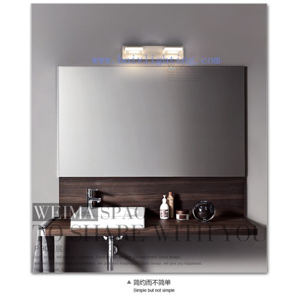 Two LED Or Three LED light  Indoor  Wall Lamp  6W 370*70*120MM White