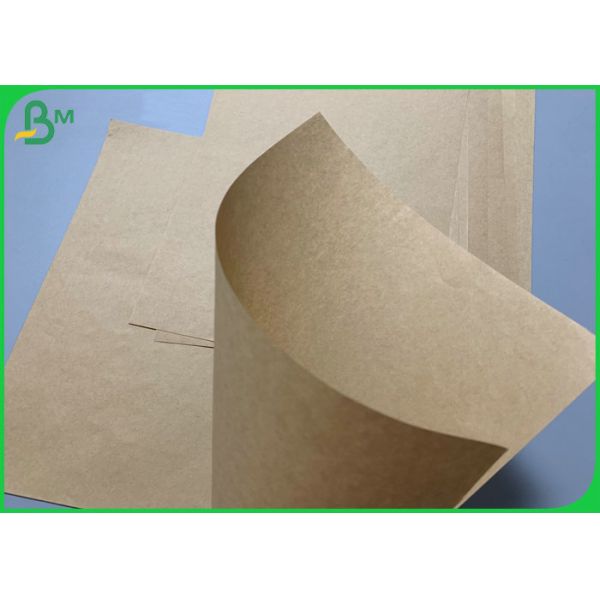 60g 80g Eco Friendly Virgin Brown Kraft Paper For For Snack Pouches Packaging