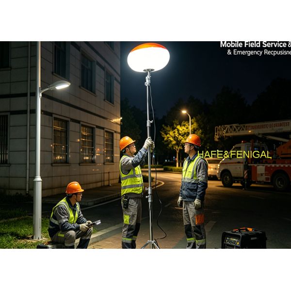 200W LED Balloon Light with IP65 Waterproof Rating and AC/DC Dual Power for Professional Field Use
