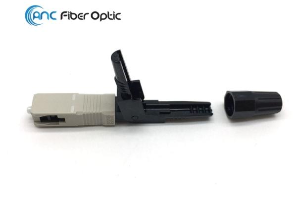 Field Installable Fiber Patch Cord Connectors MM SC/PC Fast Speed For 0.9/3.0mm Cable