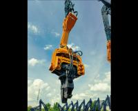Long marteau de vibro de pile de feuille pour l'état au sol dur de projet de construction lourde