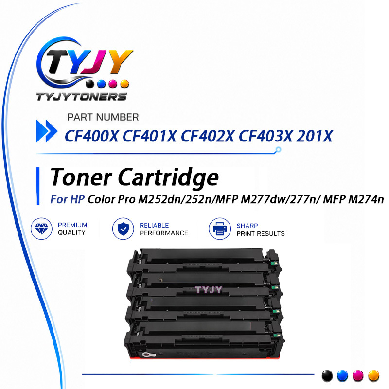 201X CF400X-CF403X Toner Cartridge for HP Color LaserJet Pro M252 M274 M277