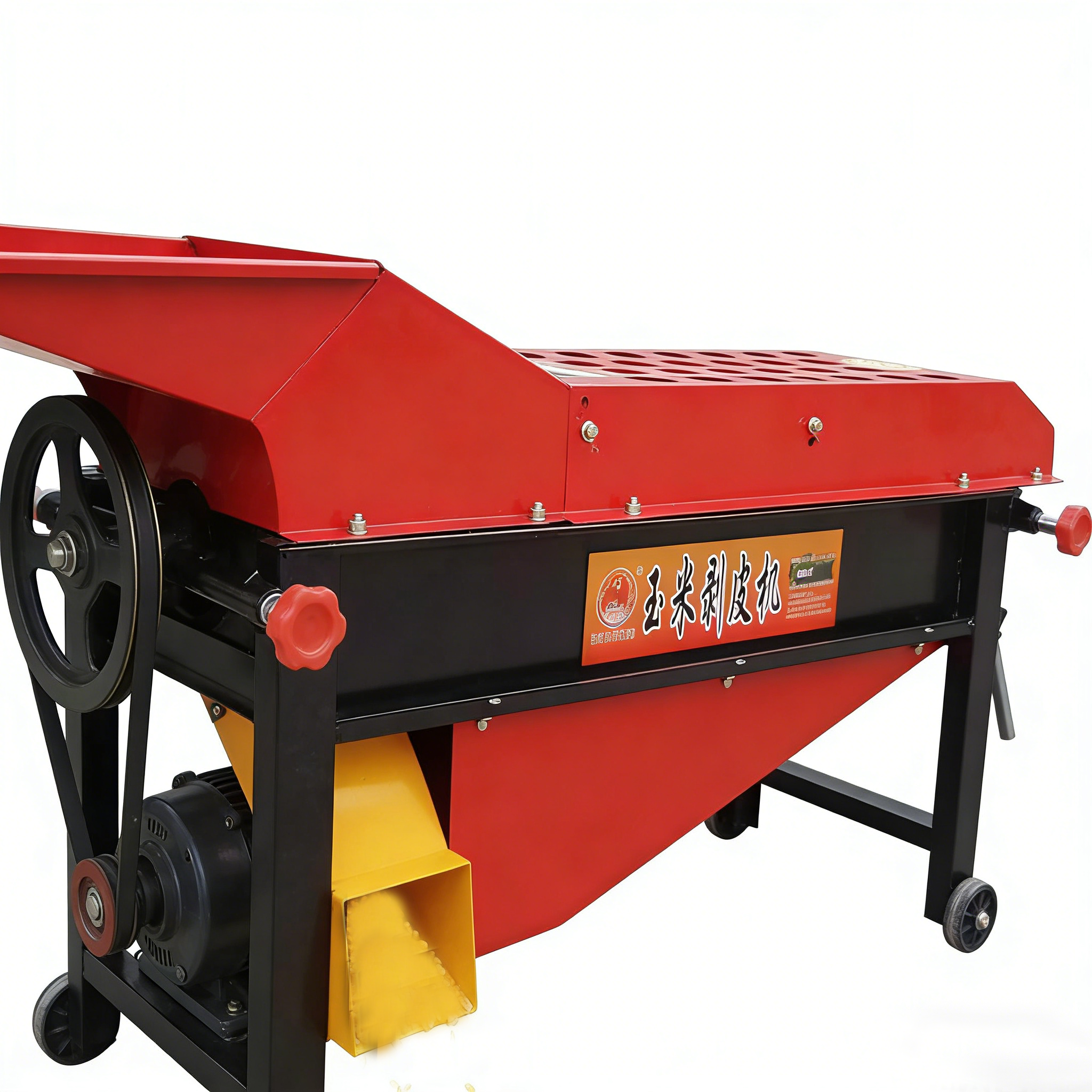 Industrial Cast Iron Corn Husking Machine Dust Free Automatic Maize Dehusker Machine
