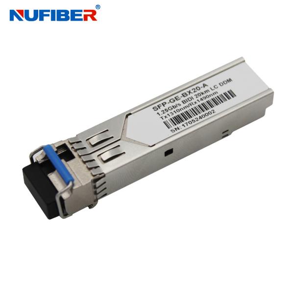 Singlemode SFP Fiber Module 1310nm 1490nm 20km For High Speed Signal