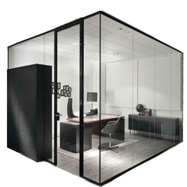 Sound Insulation Single Glass Partition 10mm-12mm With Hardware