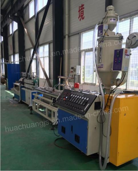 Linha de produção térmica plástica automática da tira da ruptura da extrusora de único parafuso