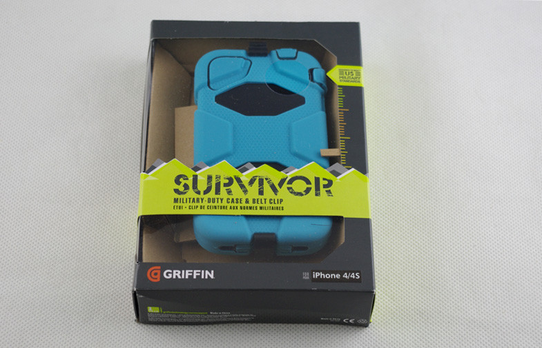 Blue / Black Survivor Cell Phone Cases Iphone 4s Protection For Women