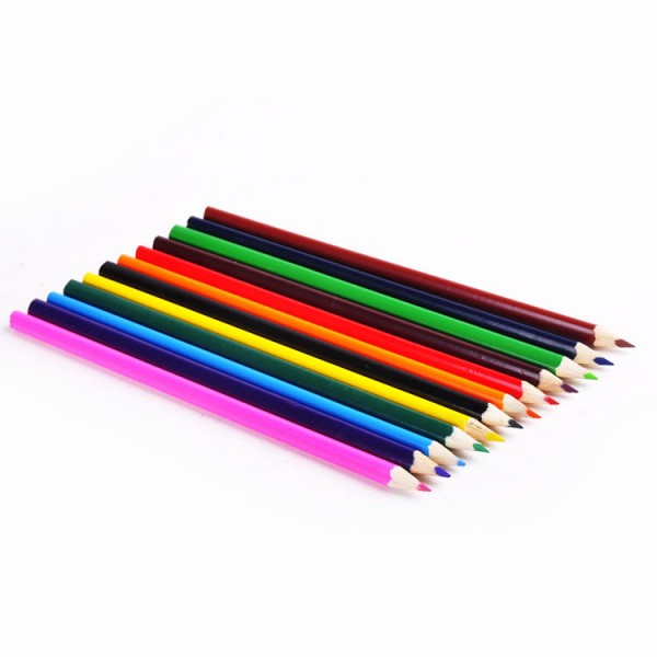 wholesale cheap wooden triangle color drawing pencil
