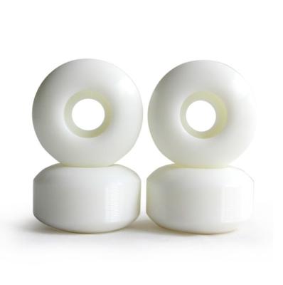 4 Pcs Set White 52x32mm Street Skateboard Wheels Polyurethane 100A Hardness