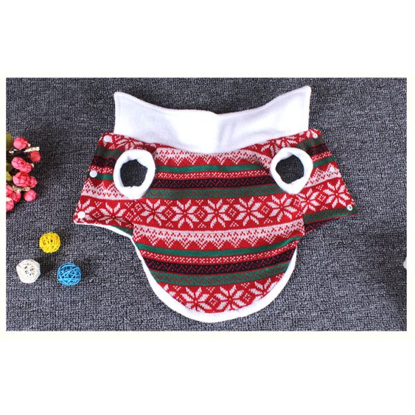 пальто рождества собаки плюша 35cm безрукавное мягкое