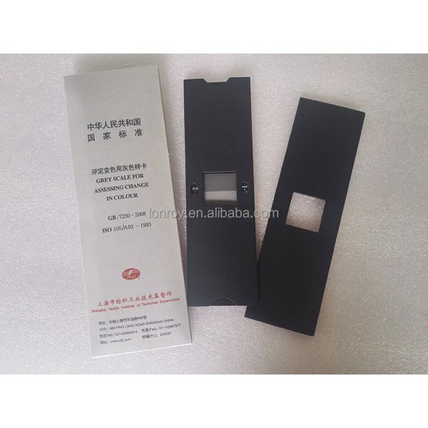 International Grey Sample Card Color Change Evaluation Ink Proofer Textile Fastness Assessment