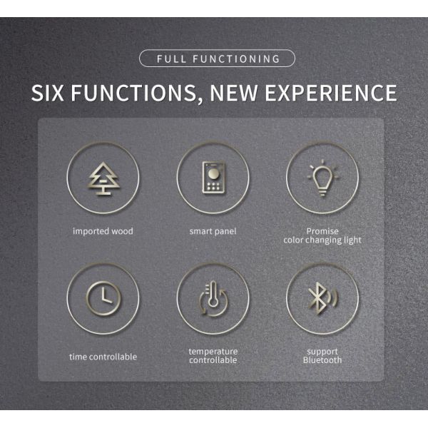 Luxury Shower Steam Wood Sauna Room