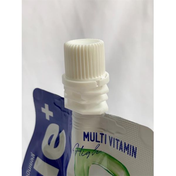 Quad Bottom Spouted Stand Up Barrier Pouches Custom Printed Drink Pouch Packaging