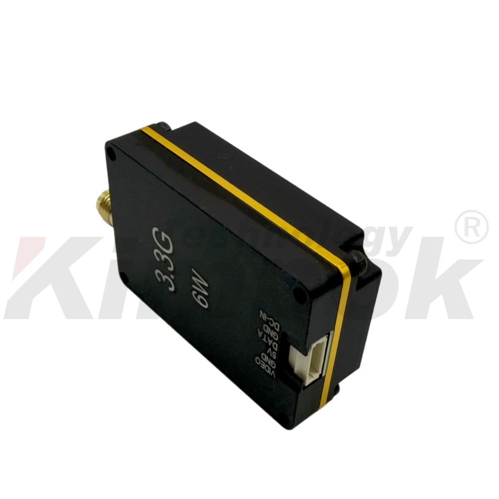 Kimpok-3.3GHz 6W Wireless Data Transmission Module 64CH High Power Analog Video Transmitter VTX