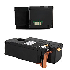 2.5k / 1.4k Yeild DELL E525W Replacement Laser Toner Cartridges With Black / Red