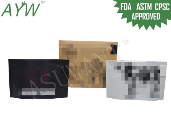Les sacs résistants d'enfant pour les graines de Weed empaquetant/papier d'emballage ferment la fermeture éclair des sacs de serrure avec la tirette