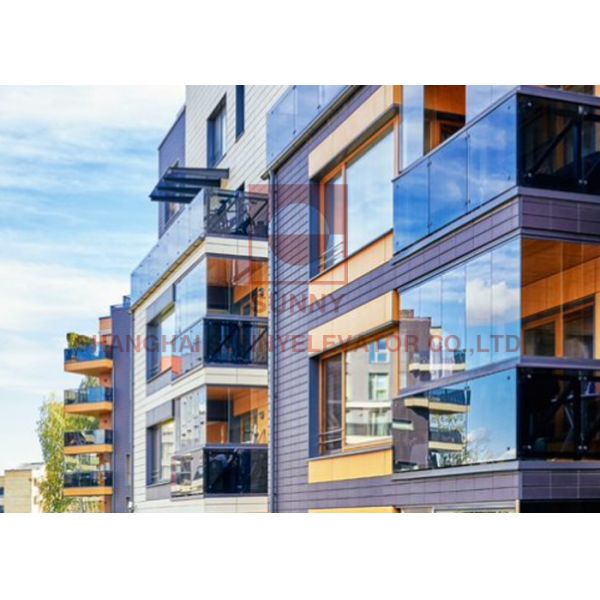 1.0m/S Machine Room Less Passenger Elevator 1600kg Traction System