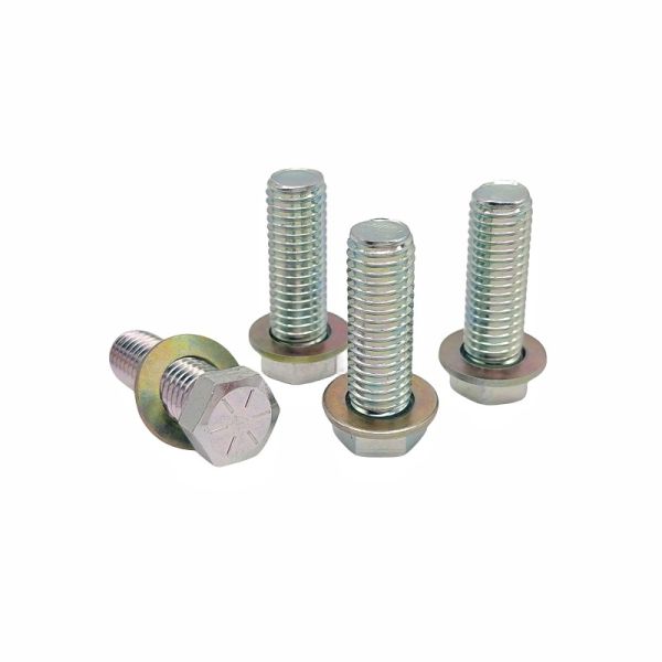 Оптовая охрана окружающей среды Черный цинк Внешний шестиугольный болт Цвет цинк Полная нить шестиугольный головный винт