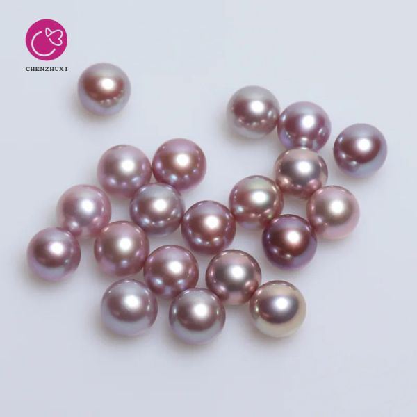 Half Drilled Real Drop Shape Freshwater Pearl High Quality Flawless Rice Shape Natural Loose Pearl