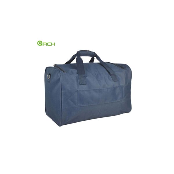 600D Polyester Duffle Bag with One Front Pocket and Material Handle
