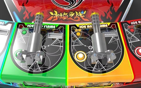 Large Screen Ice Flame Battle Shooting Game Machine 4 Player Arcade Machine