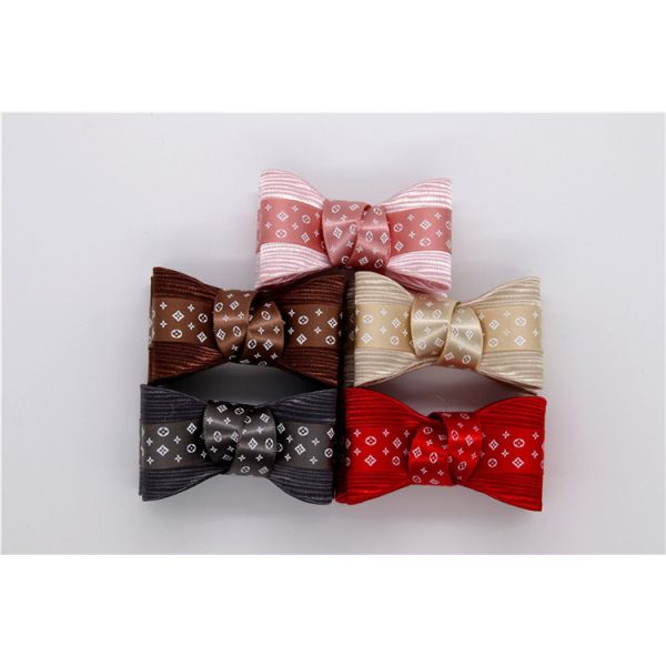Ribbon coloured bow-tied shoe flower,Handmade footwear ornaments and flower Thread ribbon Beige ,white,black,red ,blue