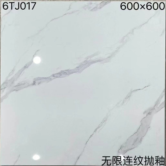 Высокая твердость белая квадратная керамическая плитка, блестящая полированная керамическая плитка