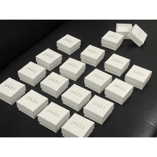 Customized  White Paper Ring Box